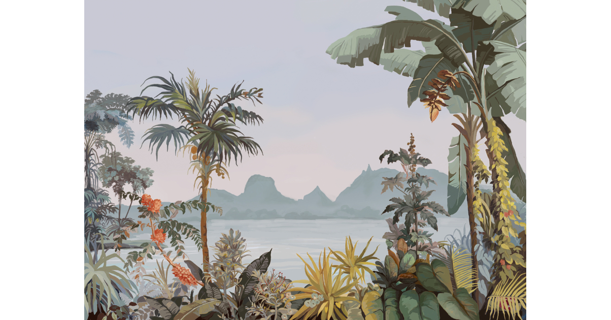 la Baie aux tortues à l’île Maurice vue sur la montagne Pieter Both